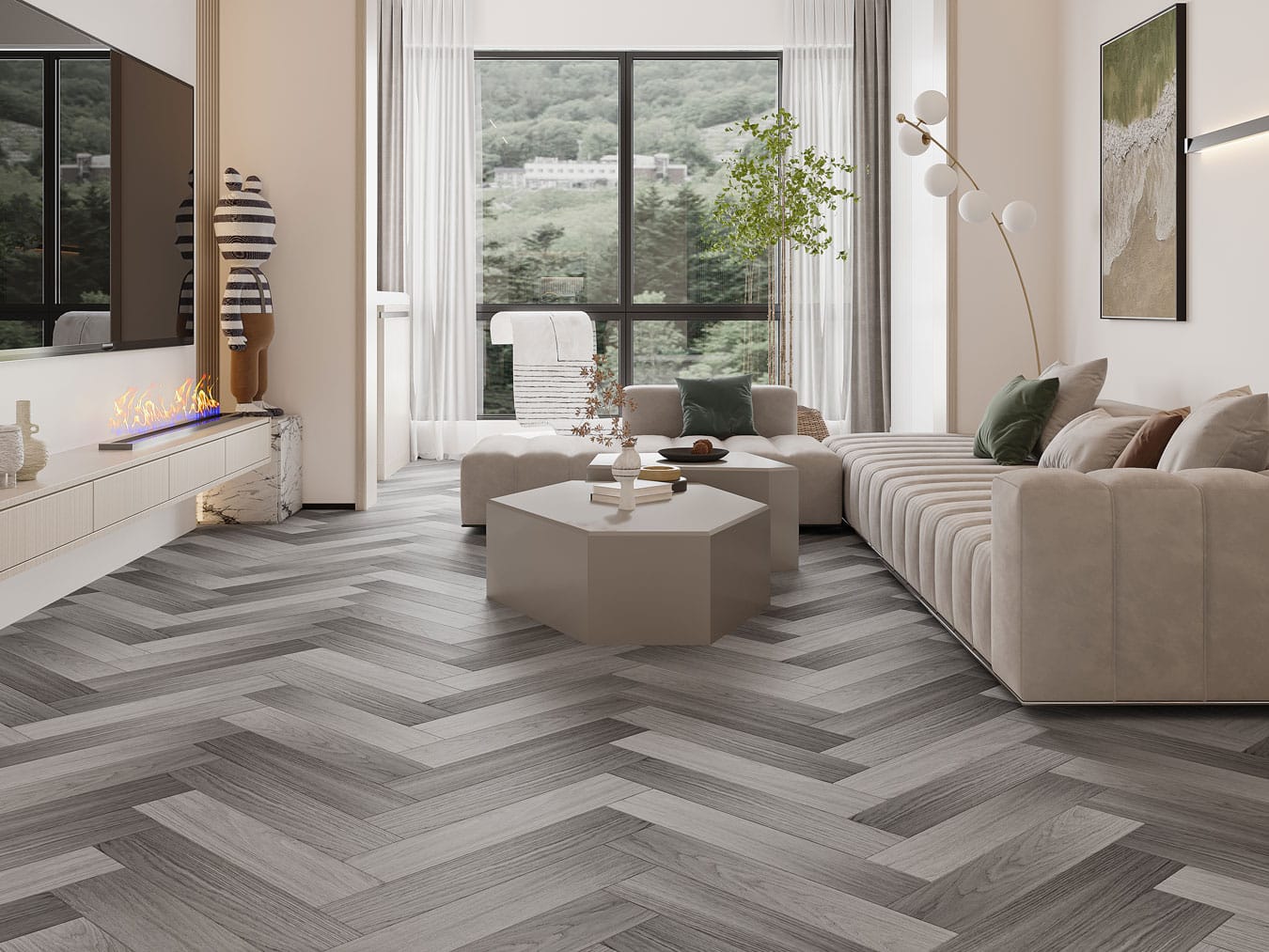 laminate herringbone